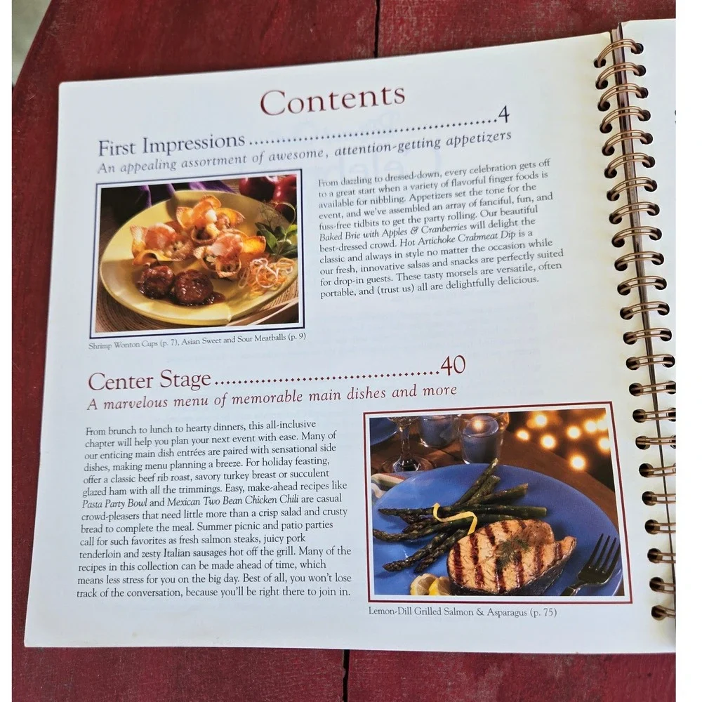 Pampered Chef Celebrate Cookbook soft cover spiral 2001